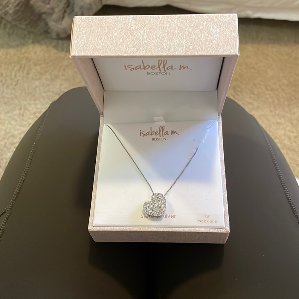 Silver heart necklace